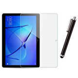 Huawei MediaPad T5 10,1 inç Uyumlu Şeffaf Kılıf Cam Kalem Set