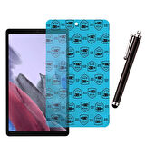 Samsung Galaxy Tab A7 Lite SM T220 Uyumlu Şeffaf Kılıf Cam Kalem Set