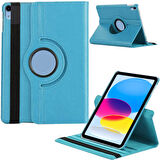 Apple iPad 10. Nesil Uyumlu 10,9 inç A2696 A2757 Döner Standlı Tablet Kılıfı