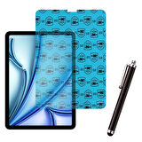 Apple iPad Air 4 ve Air 5 Uyumlu Smart Cover Tablet Kılıfı Ekran Koruyucu Kalem Set
