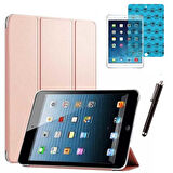 Apple iPad Mini 2 / Mini 3 Uyumlu Smart Cover Tablet Kılıfı Ekran Koruyucu Kalem Set