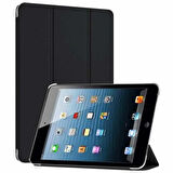 Apple iPad 5 ve 6 Nesil Uyumlu Smart Cover Arkası Şeffaf Tablet Kılıfı