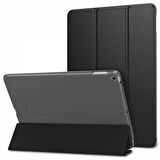 Apple iPad 5 ve 6 Nesil Uyumlu Smart Cover Arkası Şeffaf Tablet Kılıfı
