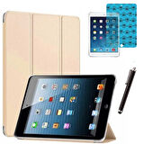 Apple iPad 5 ve 6 Nesil Uyumlu Smart Cover Tablet Kılıfı Ekran Koruyucu Kalem Set