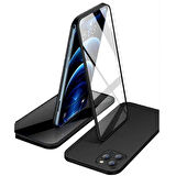 Apple iPhone 13 Pro Max Uyumlu 360 Derece Tam Kaplayan Cam Kapak Kılıf