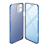 Apple iPhone 12 Pro Uyumlu 360 Derece Tam Kaplayan Cam Kapak Kılıf