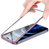 Apple iPhone 11 Uyumlu 360 Derece Tam Kaplayan Cam Kapak Kılıf