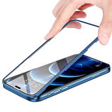 Apple iPhone 11 Uyumlu 360 Derece Tam Kaplayan Cam Kapak Kılıf