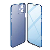 Apple iPhone 11 Uyumlu 360 Derece Tam Kaplayan Cam Kapak Kılıf