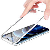 Apple iPhone 12 Uyumlu 360 Derece Tam Kaplayan Cam Kapak Kılıf