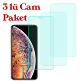 Apple iPhone 11 Pro Max / XS Max Temperli Kırılmaz Cam Ekran Koruyucu 3 lü Set