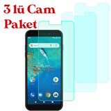 General Mobile GM 8 Go Temperli Kırılmaz Cam Ekran Koruyucu 3 Lü Set