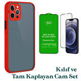 Apple iPhone 11 Pro Max Uyumlu Montreal Kılıf Ve Tam Kaplayan Cam Set