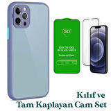 Apple iPhone 11 Pro Uyumlu Montreal Kılıf Ve Tam Kaplayan Cam Set