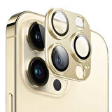 Apple iPhone 11 Pro / iPhone 11 Pro Max Uyumlu Camera Lens Koruyucu - Krem