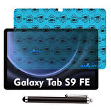 Samsung Galaxy Tab S9 FE Uyumlu Tablet Kılıfı Ekran Koruyucu Kalem Set