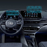Hyundai i20 Gösterge ve Multimedya Paneli Uyumlu Nano Cam Ekran Koruyucu Set