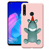 Huawei P40 Lite E Uyumlu Cartoon Silikon Telefon Kılıfı