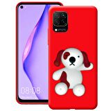 Huawei P40 Lite Cartoon Silikon Telefon Kılıfı