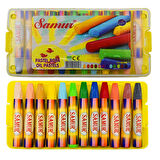Samur Resim Defterli Boya Seti (Kuru Boya 12 Li+Pastel Boya 12 Li+25x35 Resim Defteri)