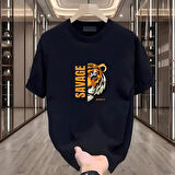 Savage Baskılı Siyah Oversize Erkek Tshirt