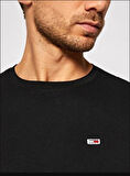 Tommy Hilfiger siyah düz erkek T-SHIRT