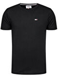 Tommy Hilfiger siyah düz erkek T-SHIRT