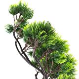 Yapay Çiçek Bonzai Dalı Çam İğneli Bonsai Yaprakları Dekoratif Yapay Bitki