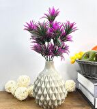 Yapay Çiçek Plastik Demet Fuşya Mini Sıkas Demeti Garnitür Aradal Dekoratif Yapay Bitki