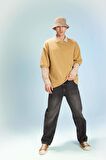 DeFacto Loose Fit Bisiklet Yaka Kısa Kollu Ağır Kumaş Basic Düz Tişört B4844AX23WNYL256