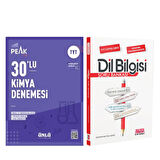 Ünlü Yayıncılık TYT Kimya Best Peak 30 lu Denemesi ve AKM Dil Bilgisi Soru Bankası Seti 2 Kitap