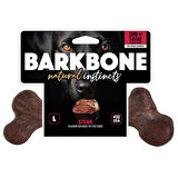 BarkBone Dinosaur Biftek Aromalı Bitmeyen Köpek Çiğneme Kemiği Büyük Boy 24 Cm 