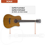 Traveler RMMG Redlands Mini Akustik Gitar