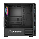 GamePower Horizon Gaming MESH Panel 650W 80+ Bronze Dahili PSU 4*120mm RGB Fan RGB Kontrolcü ve Uzaktan Kumanda