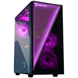 GamePower Ravadin ATX 3* ARGB Infinity Fan Temper Cam Gaming Siyah Kasa 550W 80+ Bronze Dahili PSU
