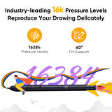 XP-Pen Deco 640 Grafik Tablet 16K 8 Tuş 60° Eğim OSU Android/Windows/Mac
