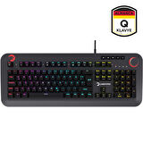 GamePower Starscream 60M RGB Mavi Switch 60 Milyon Almanca Q USB Suya Dayanıklı Optik Mekanik Gaming Klavye