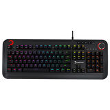 GamePower Starscream 60M RGB Kırmızı Switch 60 Milyon İngilizce Q USB Suya Dayanıklı Optik Mekanik Gaming Klavye