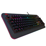 GamePower Starscream 60M RGB Kırmızı Switch 60 Milyon İngilizce Q USB Suya Dayanıklı Optik Mekanik Gaming Klavye