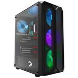 GamePower Aura 4*120mm Siyah Fan A-RGB Şerit Led Gaming ATX Kasa 