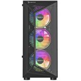 GamePower Eclipse 4*120mm A-RGB Fan 500W 80+ Bronze ATX Gaming Kasa 