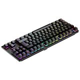 GamePower Eva 7 60M Mekanik Kablolu, 2.4Ghz, Bluetooth 3 Mod Blue Switch Türkçe Q 88 Tuş USB RGB Gaming Klavye - 3 Yıl Garantili