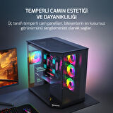 GamePower WarCry Edge 1x Black Fan Type-C Gaming Kasa