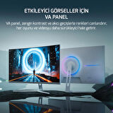 GamePower Vivid F20 27'' 1500R Curved RGB Beyaz 120Hz 1ms FHD Va Panel 2x2W Speaker Gaming Monitör (Sıfır Ölü Piksel Garantili)