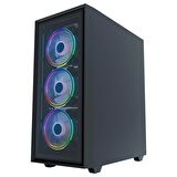 GamePower Manta 4*120mm A-RGB Fan Gaming mATX Kasa 