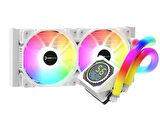 GamePower Skadi Square 240 ARGB Beyaz (RGB Borulu) 240mm Cpu Sıvı Soğutma 
