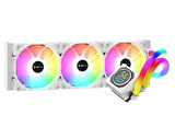 GamePower Skadi Square 360 ARGB Beyaz (RGB Borulu) 360mm Cpu Sıvı Soğutma 