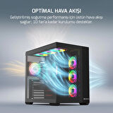 GamePower Warcry Prism 4xARGB Fan 750W Cam ATX Gaming Kasa