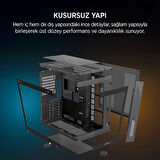 TEKNOTEG - James Donkey Stark S800 4xARGB Temperli Cam 650W 80+ Bronze ATX Siyah Gaming (Oyuncu) Kasa