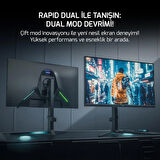 GamePower Rapid Dual 27'' 0.5ms 4K 160Hz - FHD 320Hz Fast IPS RGB Pivot Speaker Gaming Monitör (Sıfır Ölü Piksel Garantili)